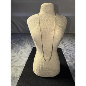 Sterling Silver 925 Snake Chain Necklace 18 Inch Fine Jewelry 3.8 Grams, Italy